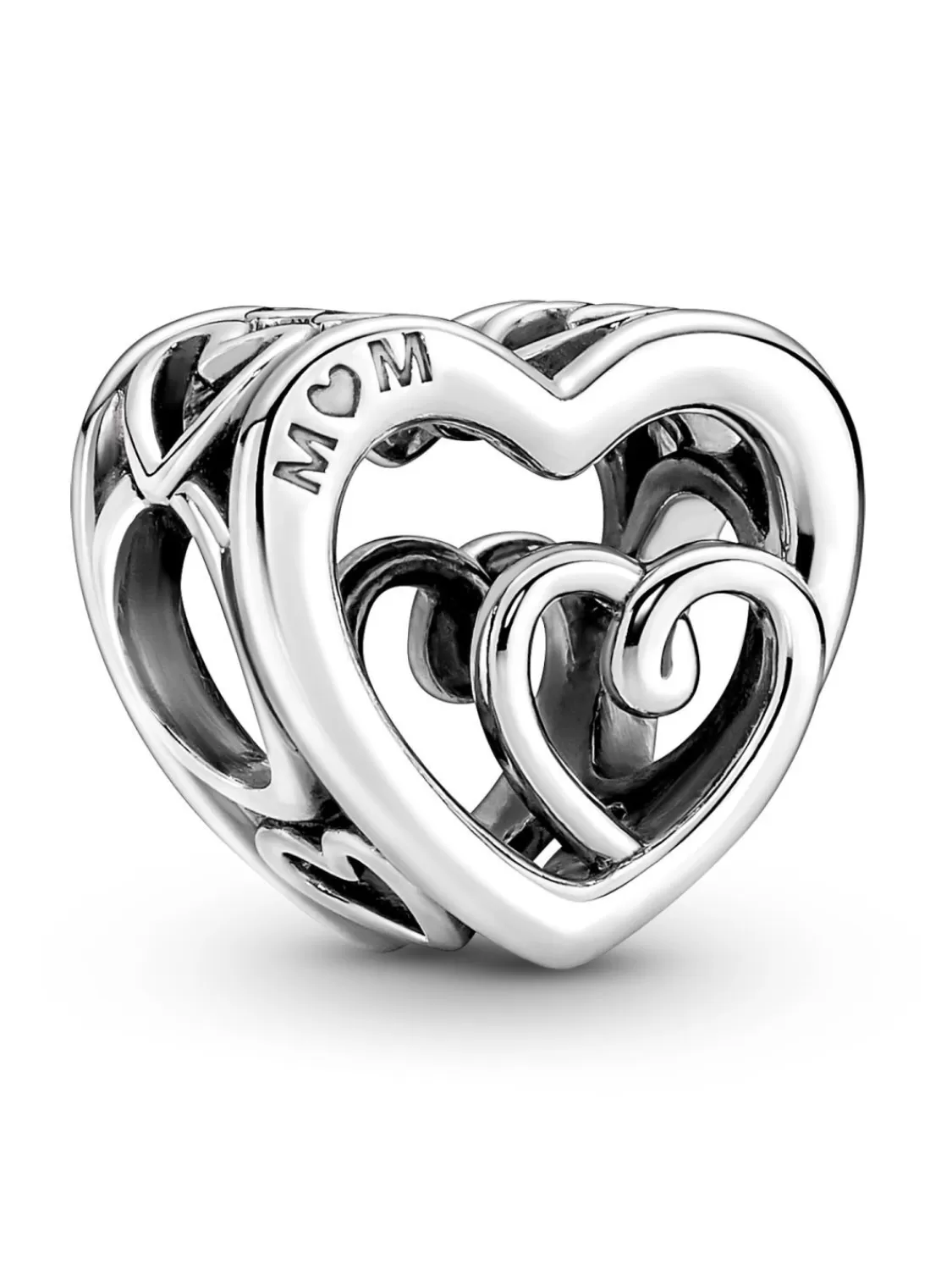 Pandora Silber Charm Verschlungene Unendliche Herzen | Damenschmuck