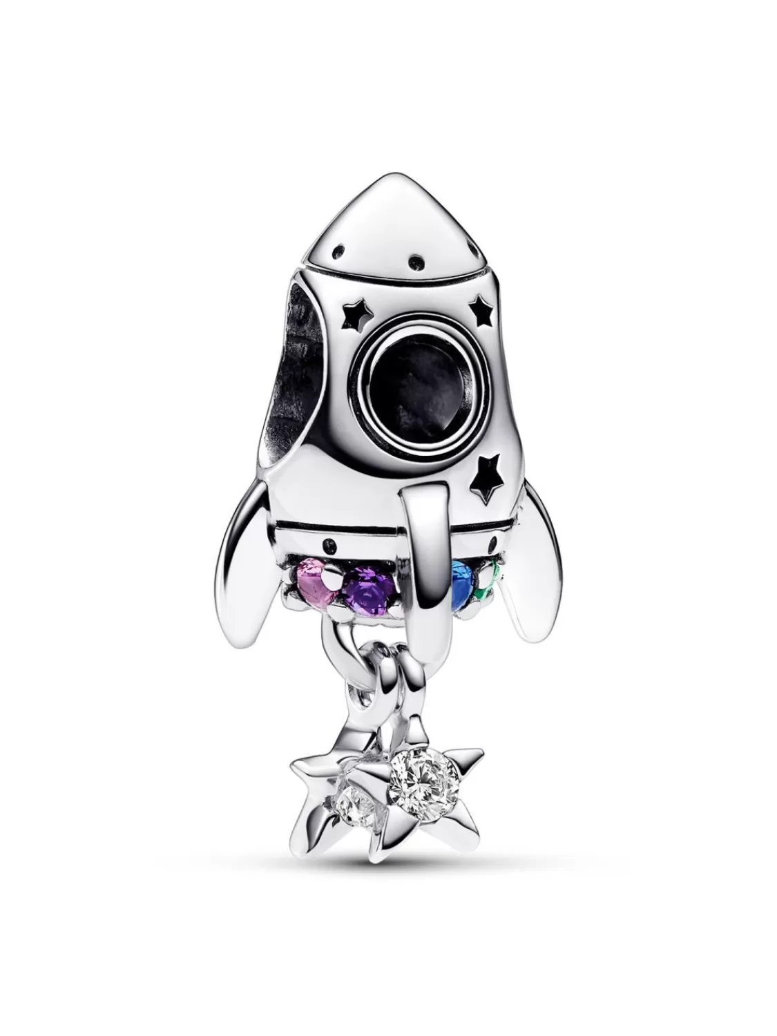 Pandora Silber Charm Weltraum Liebes-Rakete | Damenschmuck