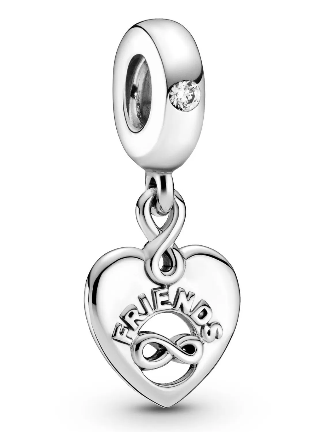 Pandora Silber Charm-Anhanger Freunde Fur Immer Herz | Damenschmuck