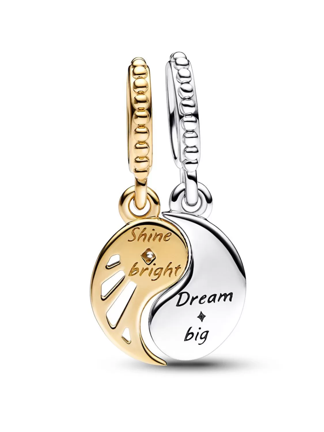 Pandora Teilbarer Charm-Anhanger Sonne & Mond | Damenschmuck