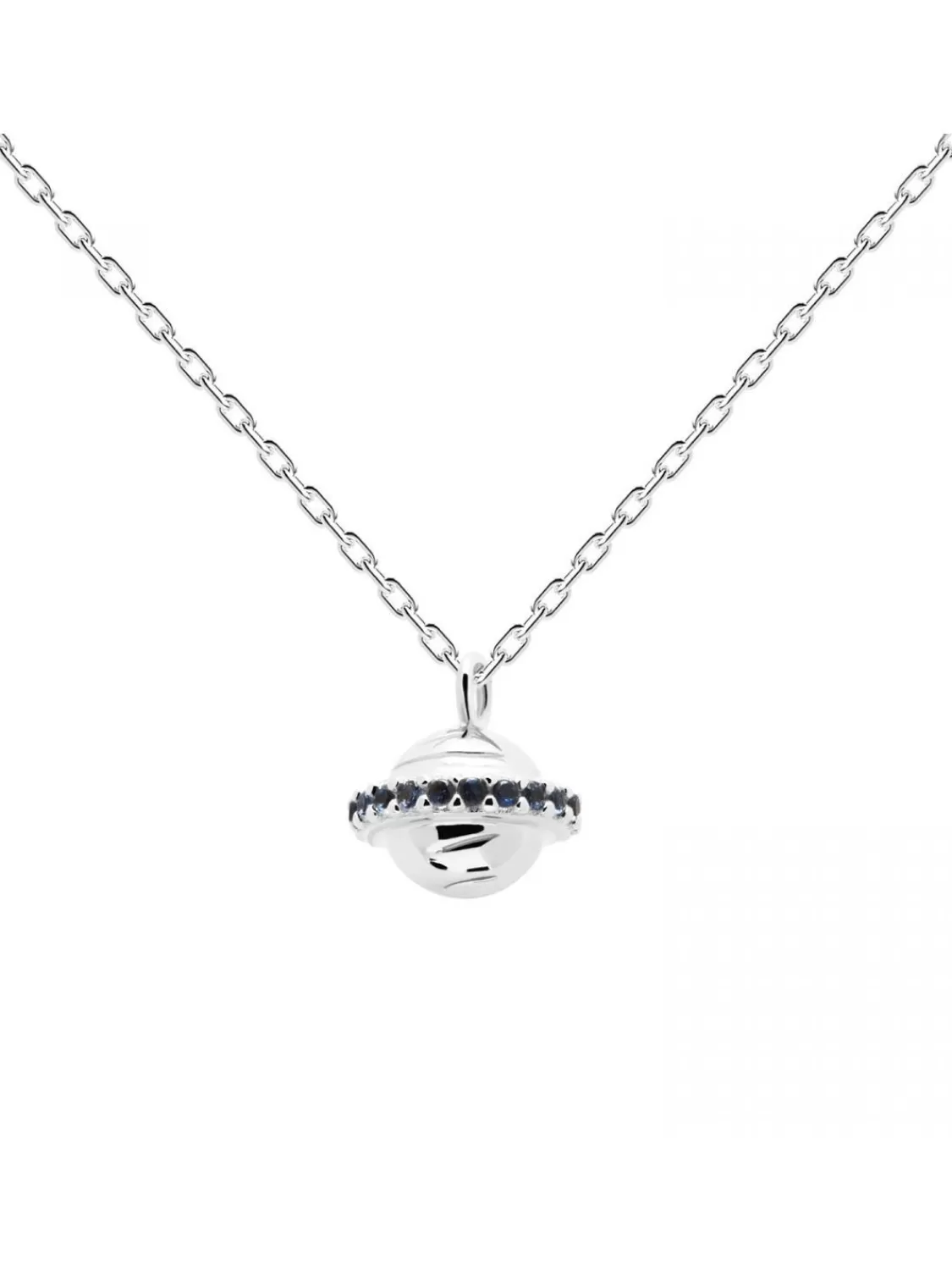 PDPaola Kinder-Collier Saturn Trip Silber | Kinderschmuck