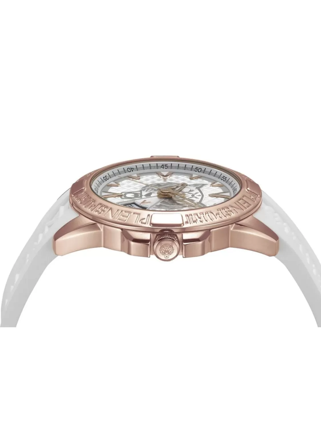 Philipp Plein Armbanduhr In Unisexgrose Touchdown Weis/Rosegoldfarben | Herrenuhren