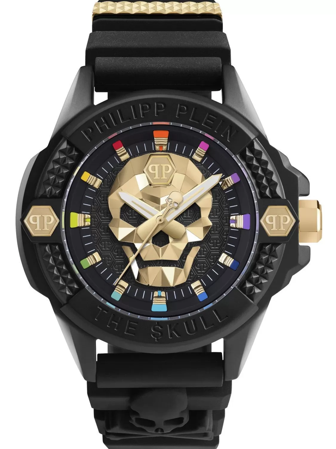 Philipp Plein Armbanduhr The $Kull Schwarz/Goldfarben | Herrenuhren