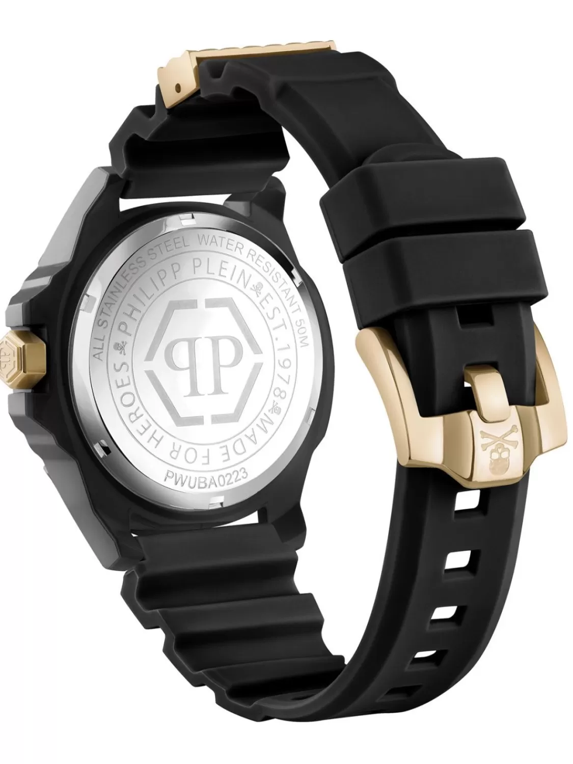 Philipp Plein Armbanduhr The $Kull Schwarz/Goldfarben | Herrenuhren