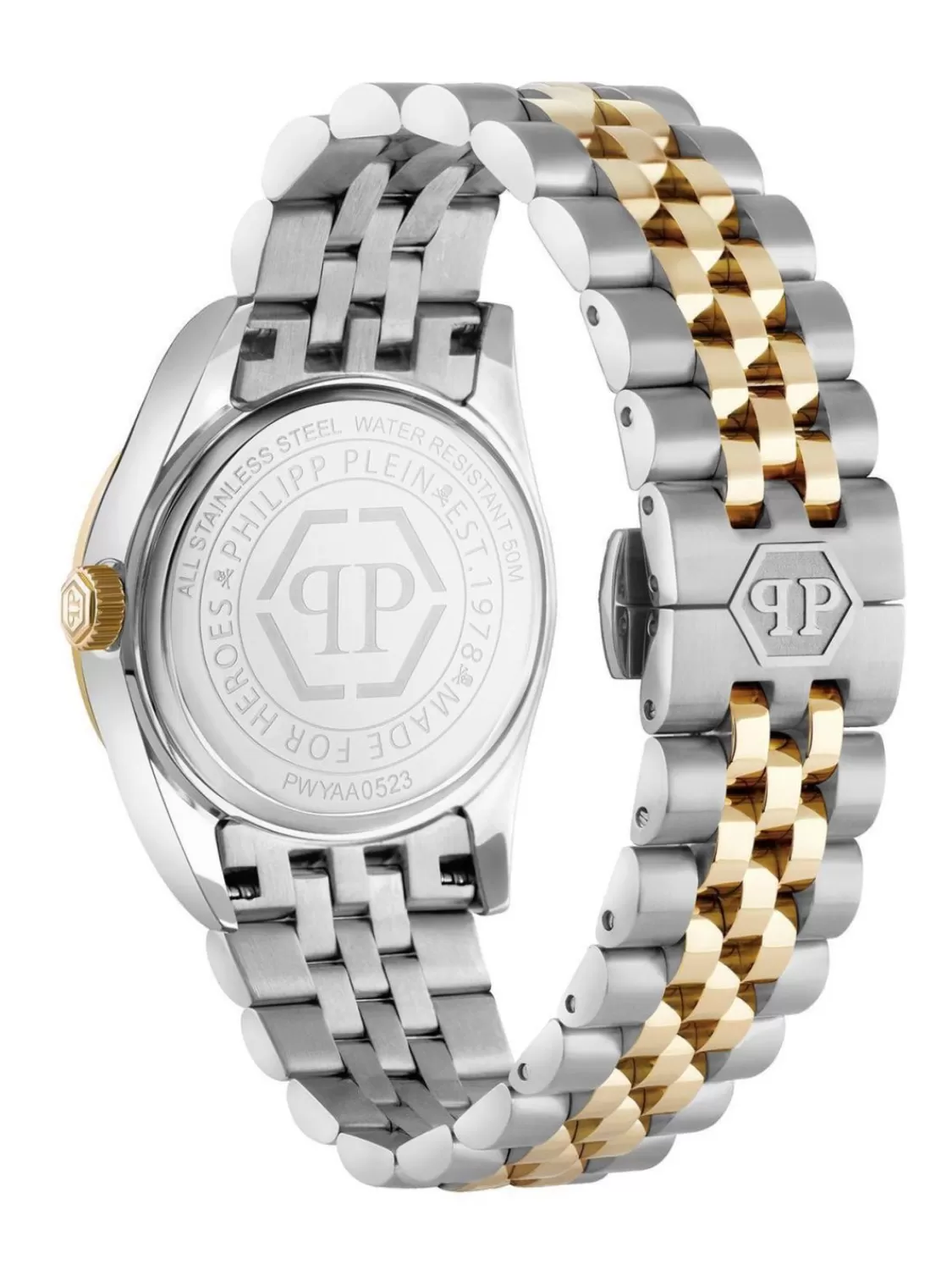 Philipp Plein Damen-Armbanduhr Date Superlative Bicolor/Grun | Damenuhren