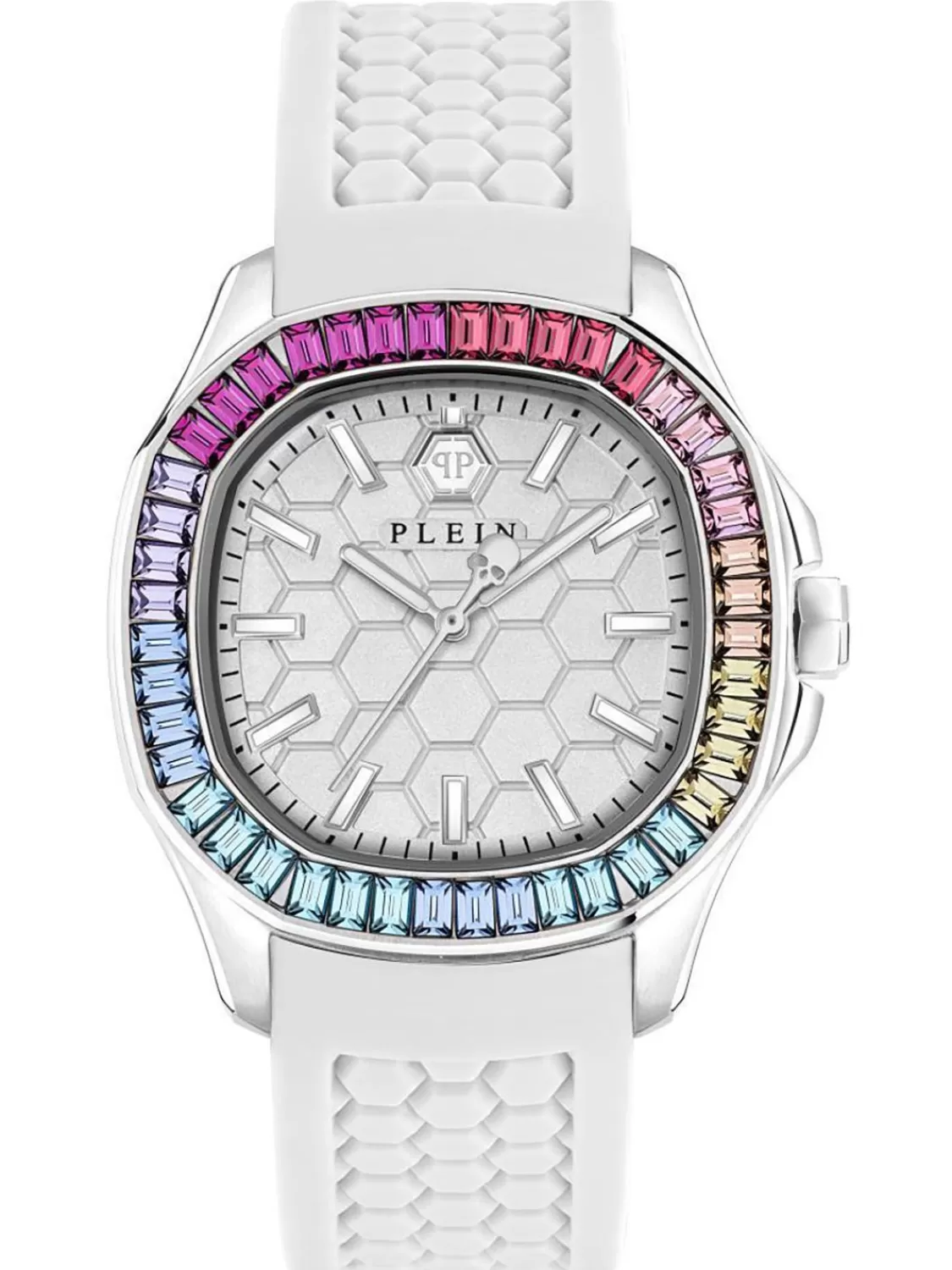 Philipp Plein Damen-Armbanduhr Lady Weis/Regenbogen | Damenuhren