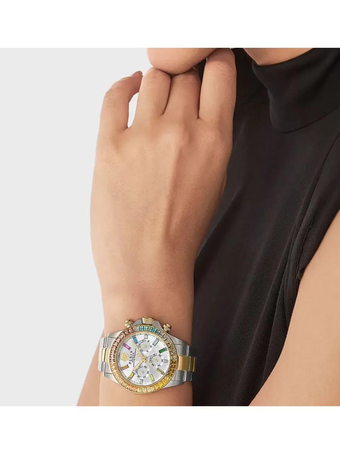 Philipp Plein Damenuhr Chronograph Nobile Lady Bicolor | Damenuhren