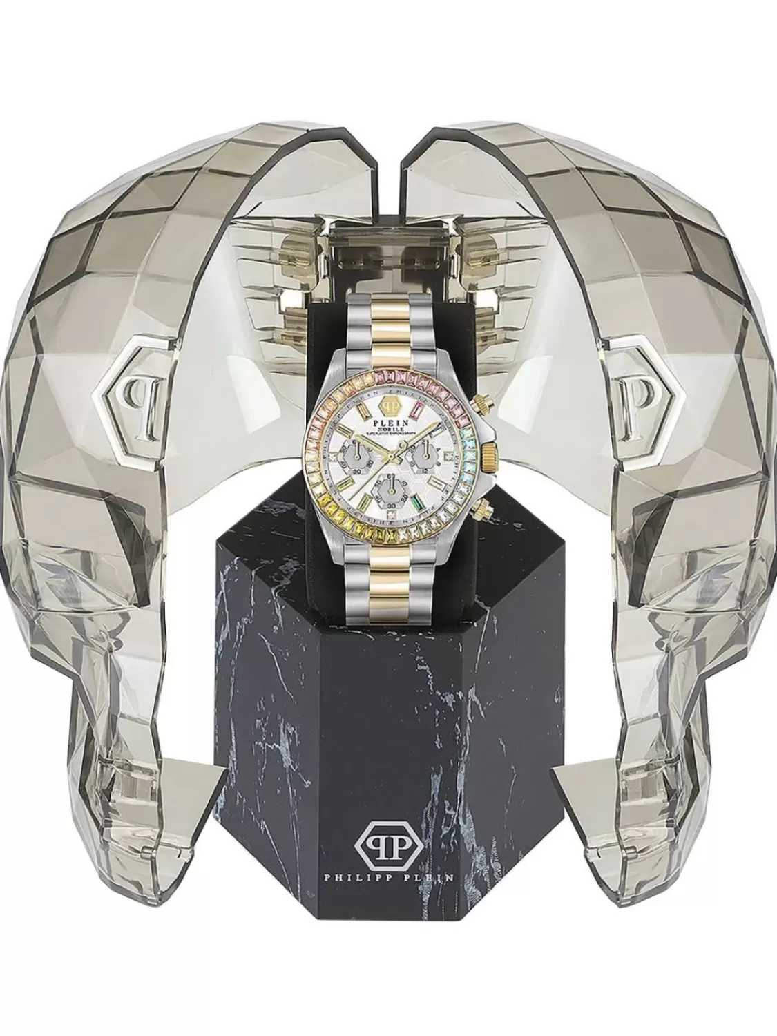 Philipp Plein Damenuhr Chronograph Nobile Lady Bicolor | Damenuhren
