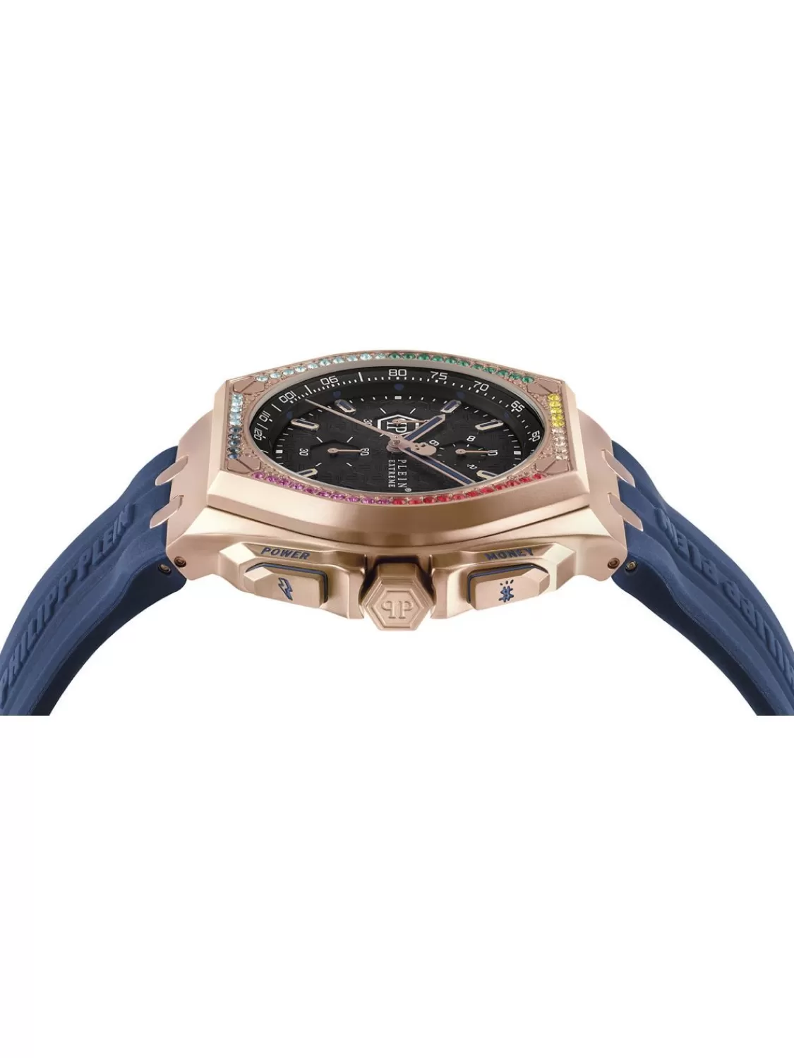 Philipp Plein Herren-Chronograph Extreme Blau/Rosegoldfarben | Herrenuhren