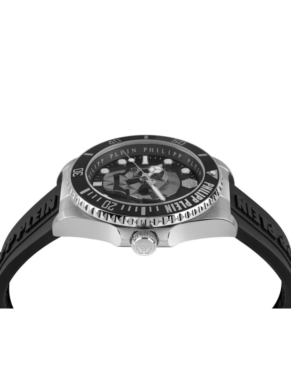 Philipp Plein Herrenuhr The $Kull Diver Schwarz/Stahl | Herrenuhren