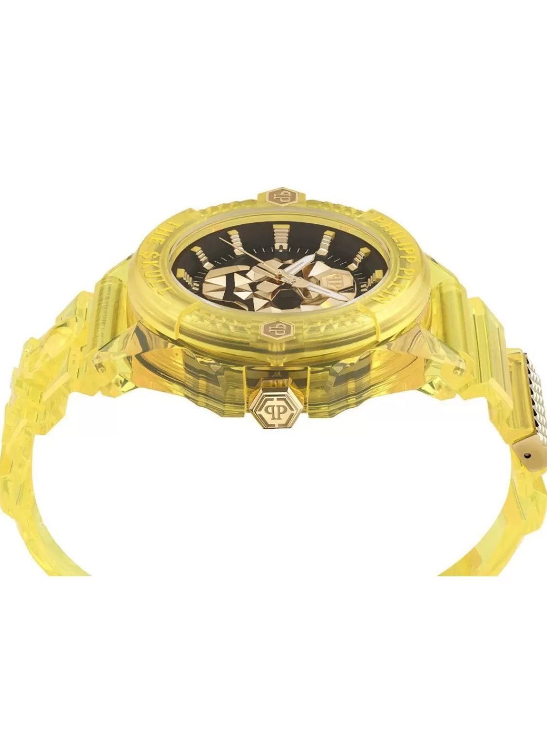 Philipp Plein Unisex Armbanduhr The $Kull Synthetic Gelb | Herrenuhren