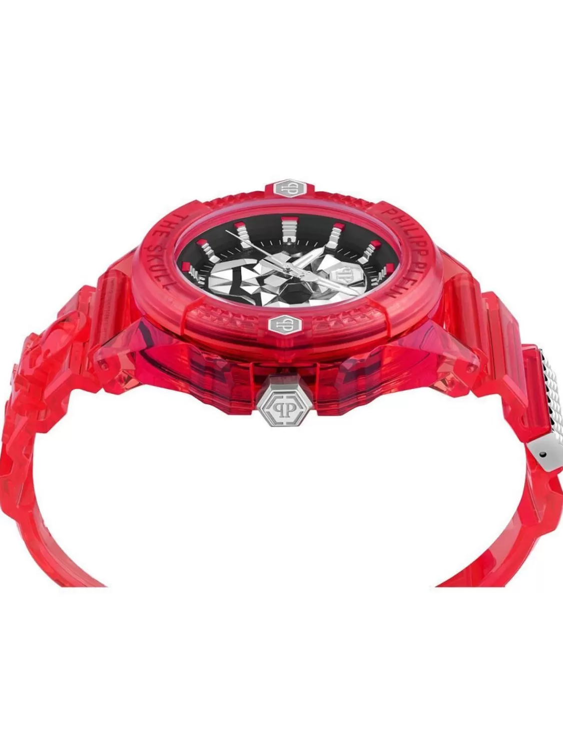 Philipp Plein Unisex-Armbanduhr The $Kull Synthetic Rot | Herrenuhren