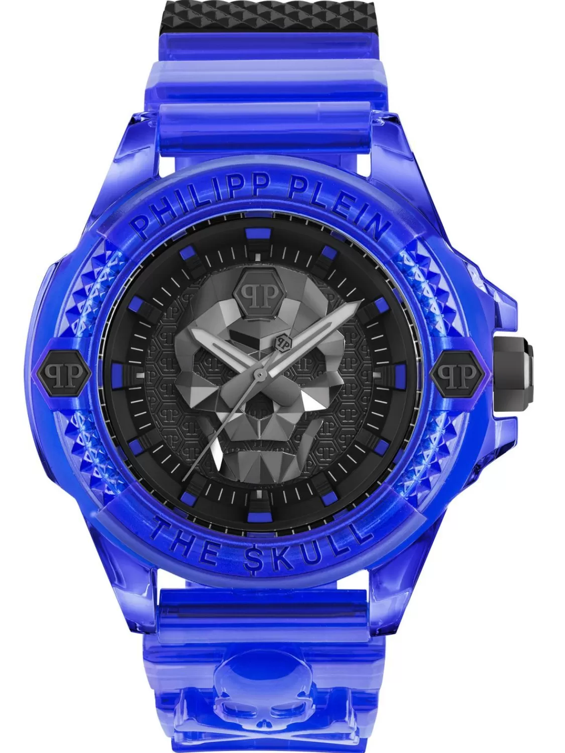 Philipp Plein Unisex-Uhr The $Kull Synthetic Blau | Herrenuhren