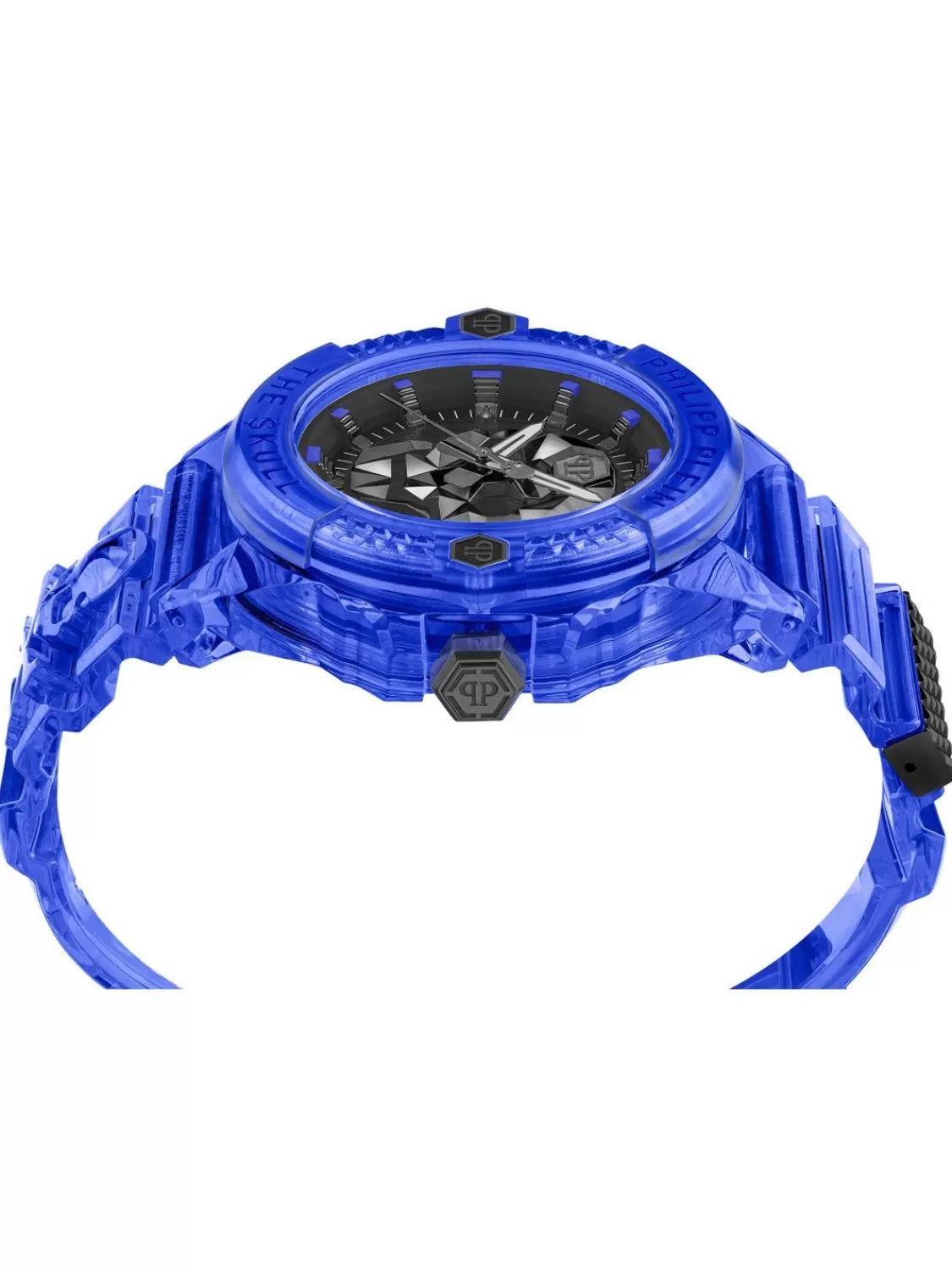 Philipp Plein Unisex-Uhr The $Kull Synthetic Blau | Herrenuhren