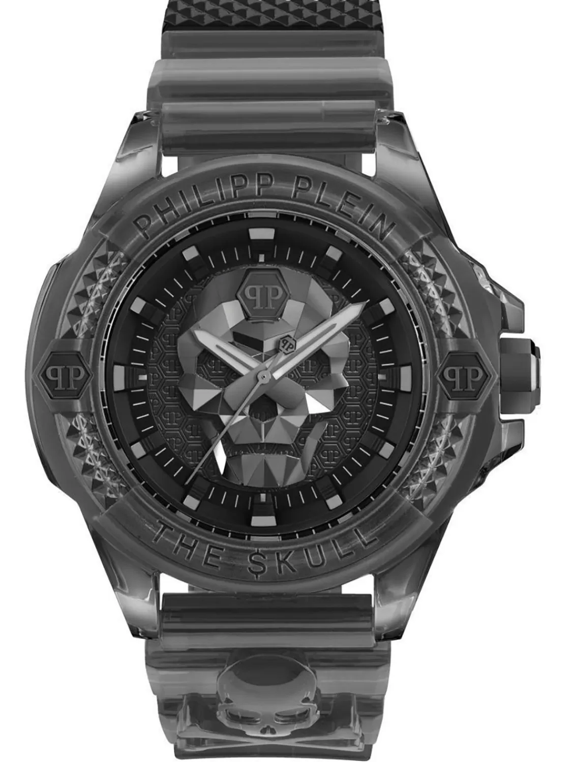 Philipp Plein Unisex-Uhr The $Kull Synthetic Grau | Herrenuhren