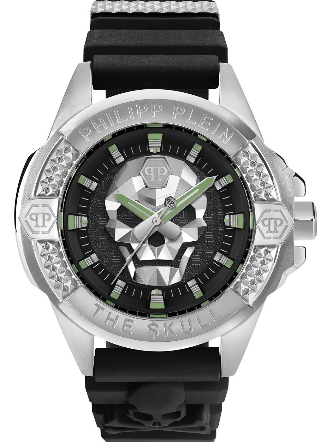 Philipp Plein Unisexuhr The Skull Schwarz/Stahl | Herrenuhren