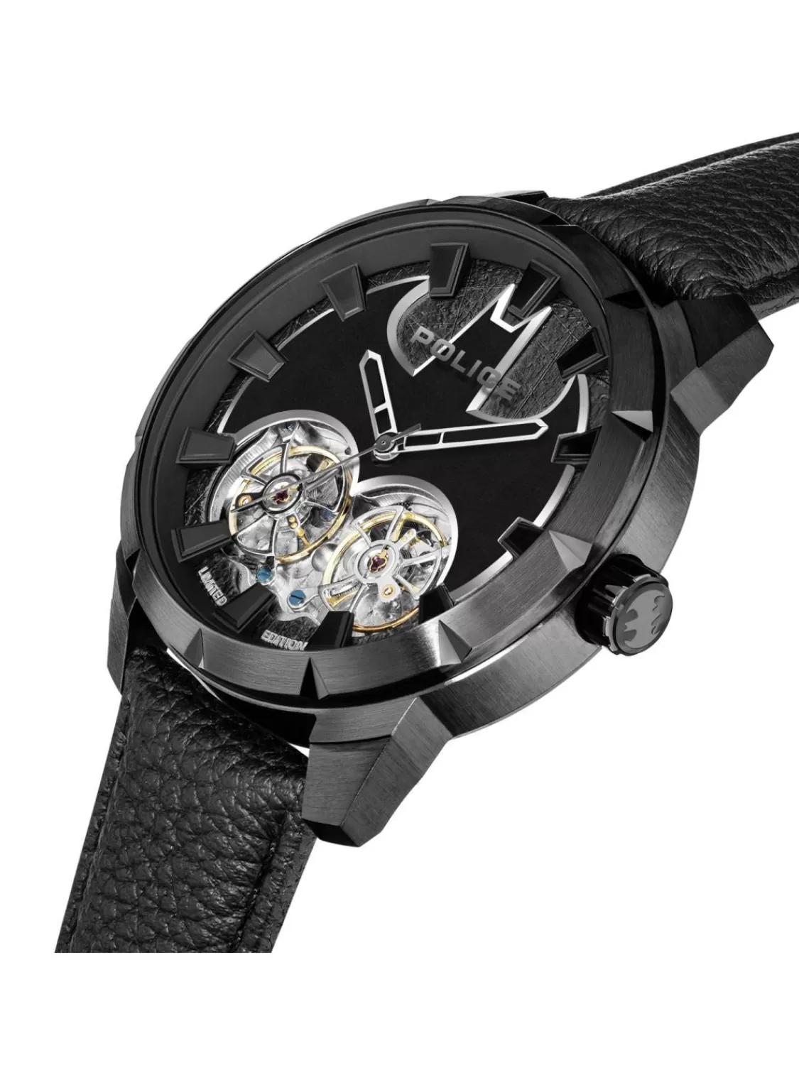 Police Armbanduhr Automatik Batman Limited Edition Schwarz | Herrenuhren