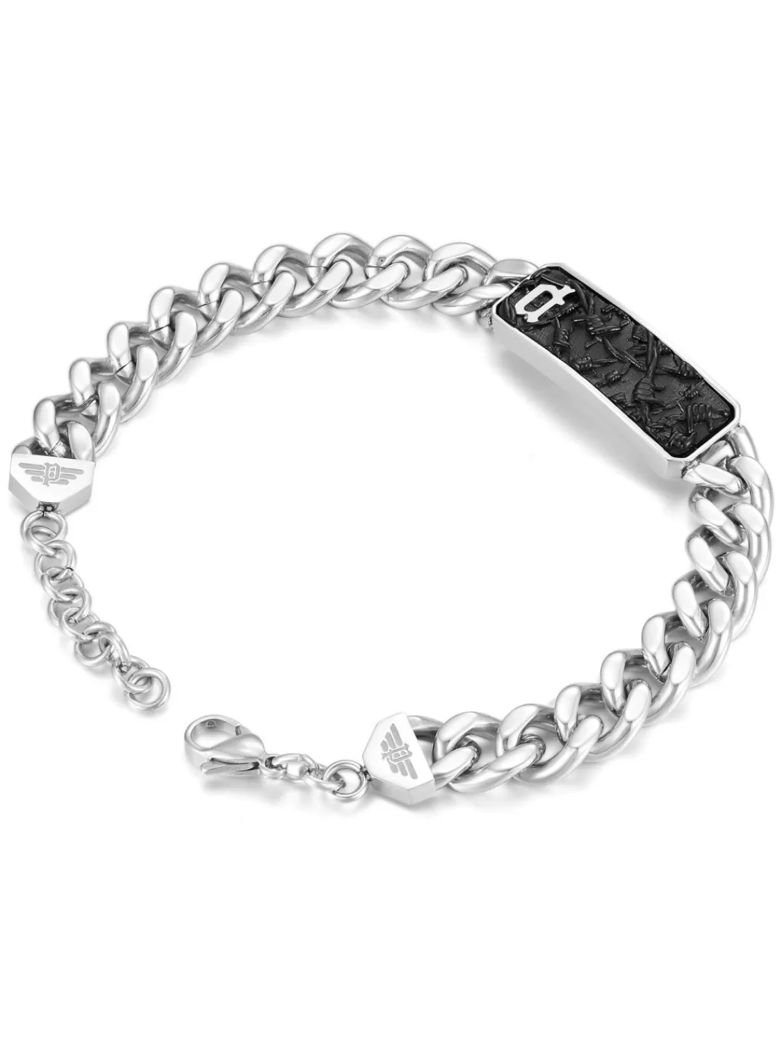 Police Herren Panzer-Armband Edelstahl Wire | Herrenschmuck