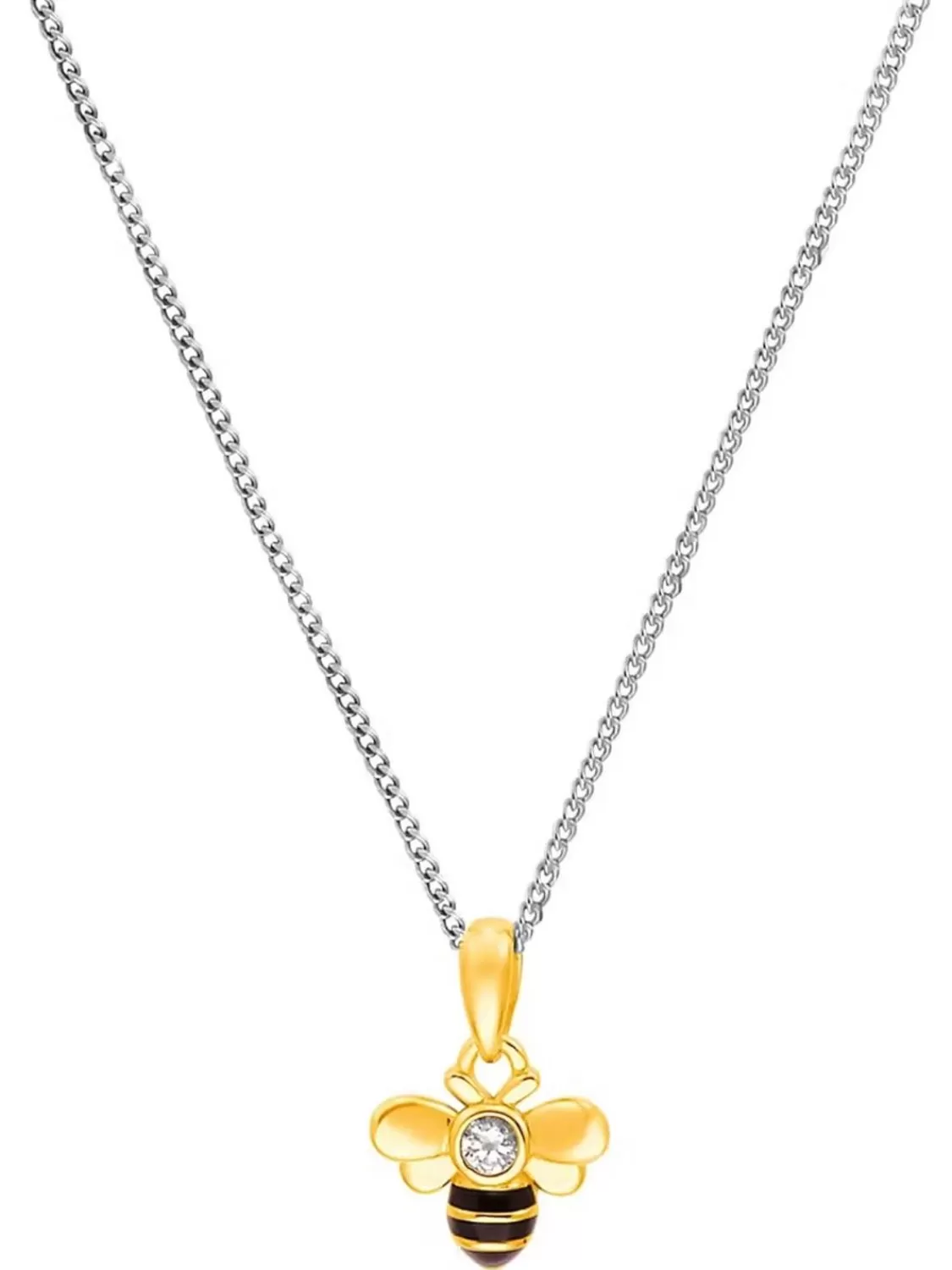 Prinzessin Lillifee Kinder-Halskette Biene Silber Bicolor | Kinderschmuck