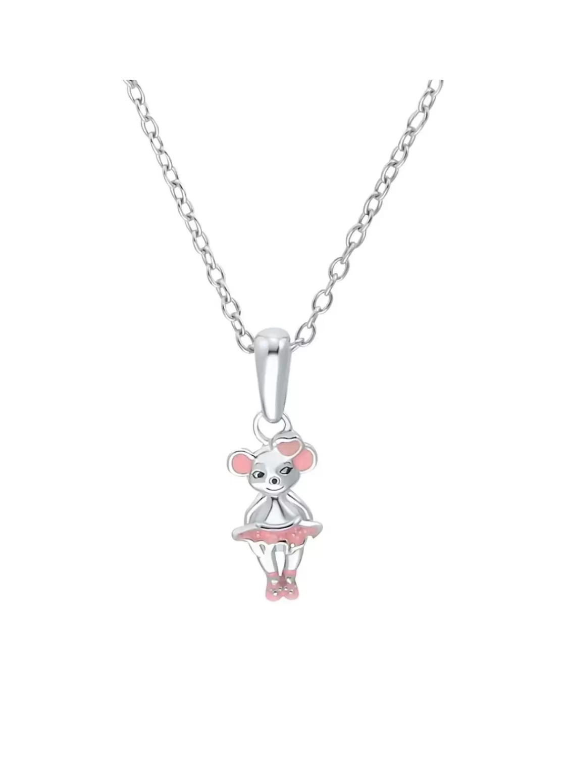 Prinzessin Lillifee Kinder-Halskette Mit Maus-Anhanger Silber | Kinderschmuck