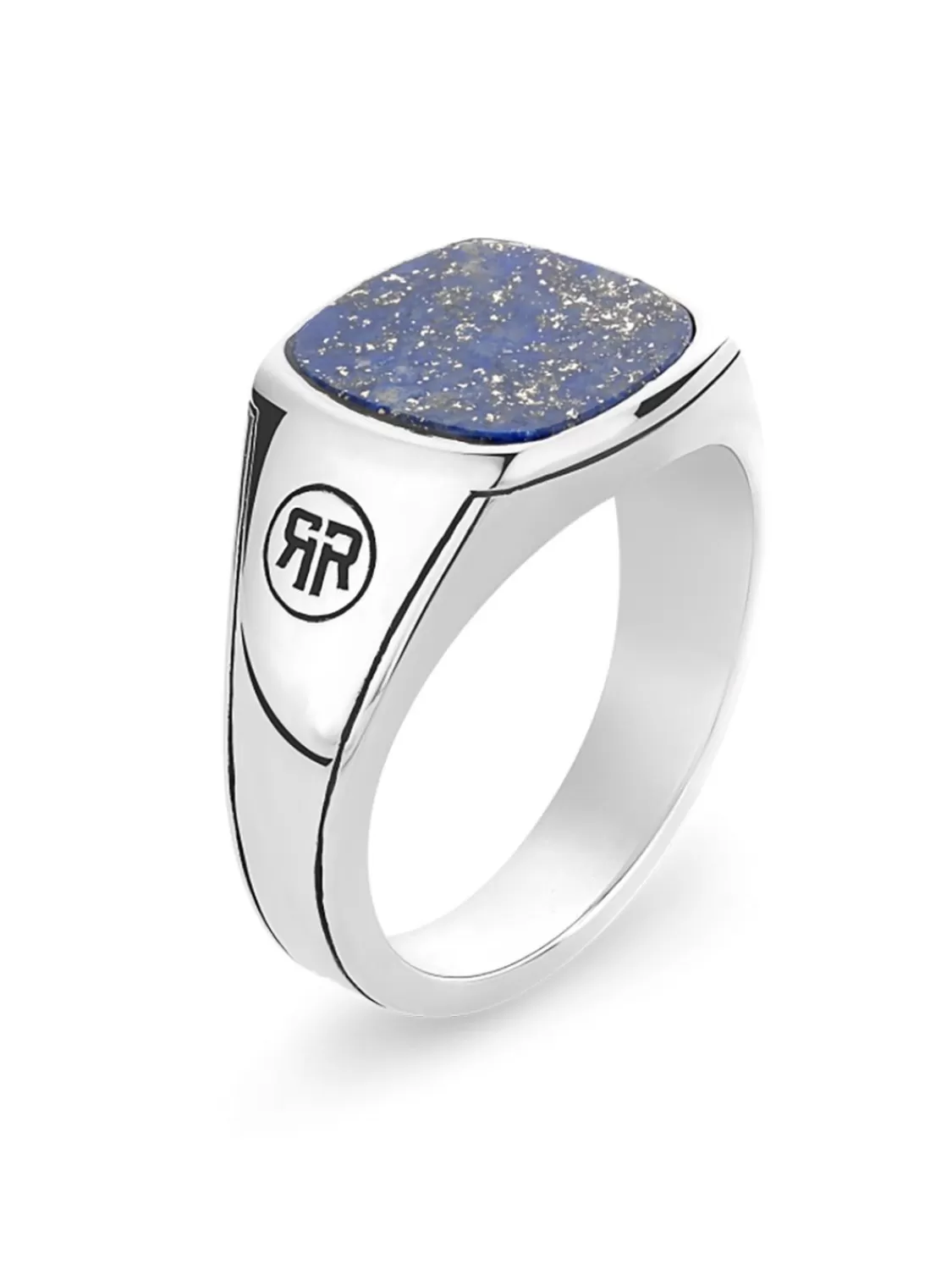 Rebel and Rose Herren-Siegelring 925 Silber Mit Lapislazuli | Herrenschmuck