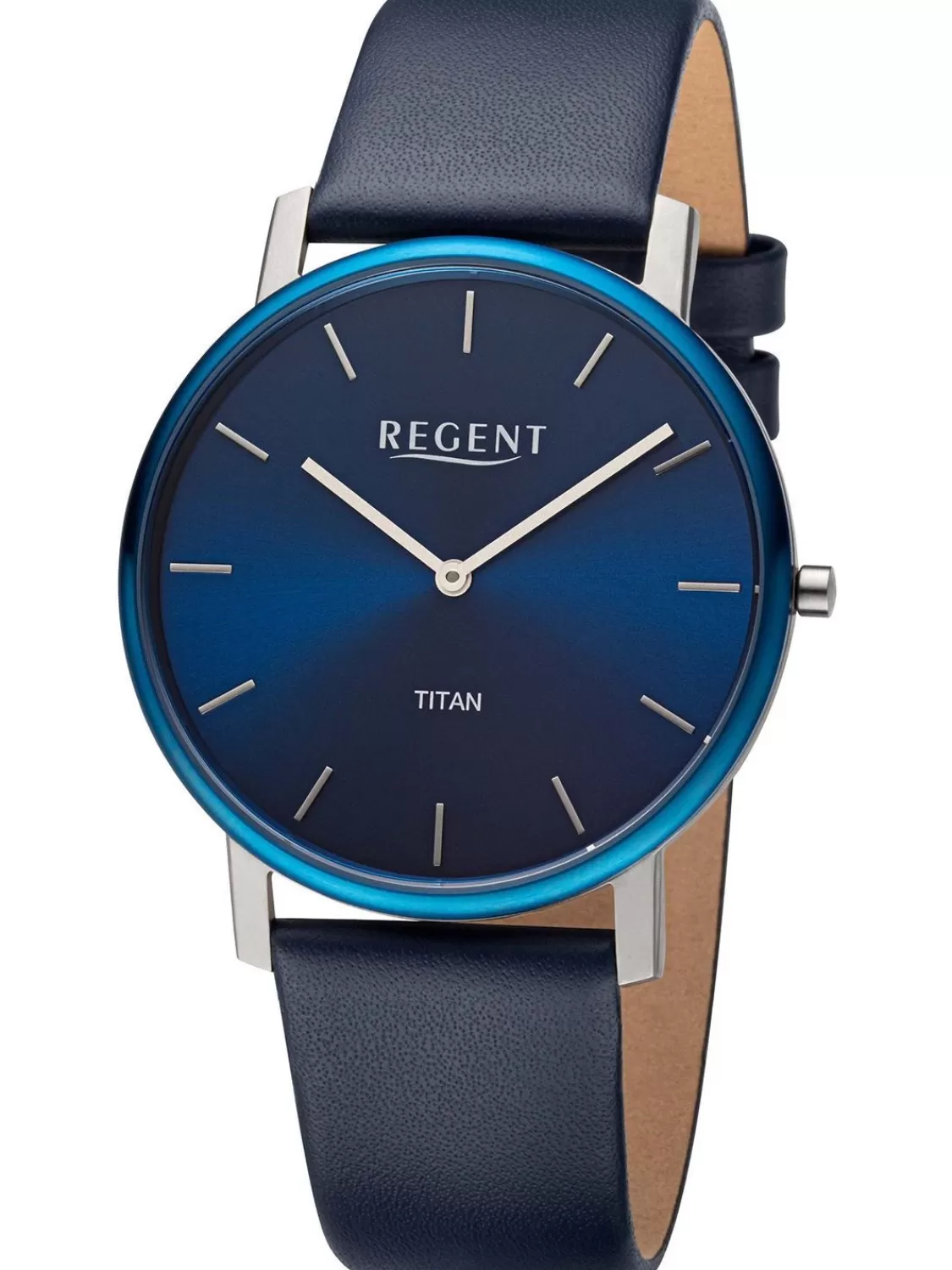 Regent Herren-Armbanduhr Titan Blau Ip | Herrenuhren