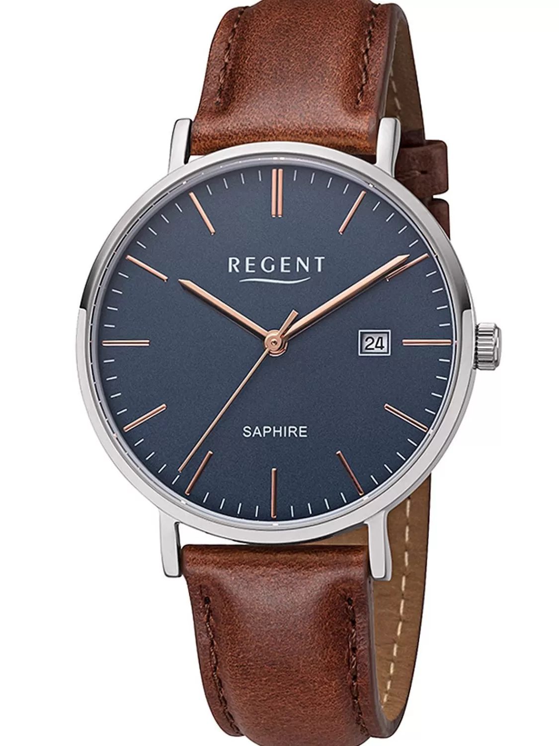 Regent Herrenuhr Edelstahl Saphirglas O 38 Mm | Herrenuhren