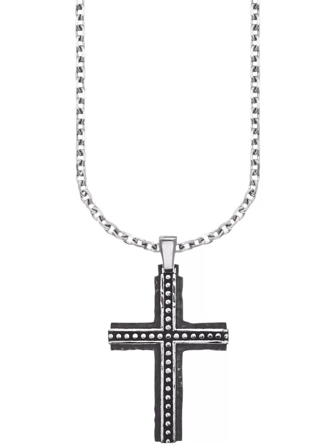 Save Brave Herren-Halskette Mit Kreuz-Anhanger Bjorn | Herrenschmuck