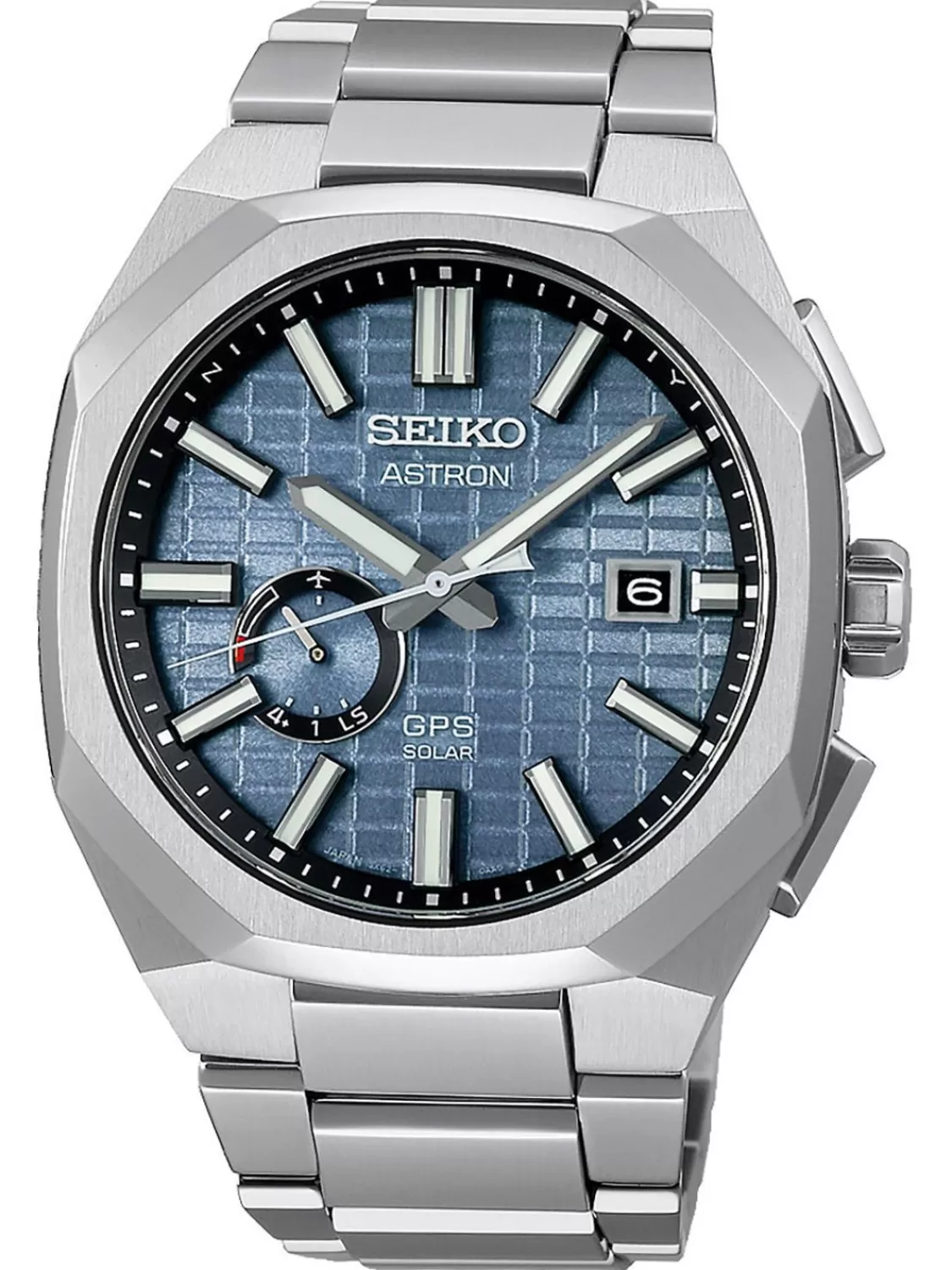 Seiko Astron Gps Solar Herrenuhr Titan Graublau | Herrenuhren