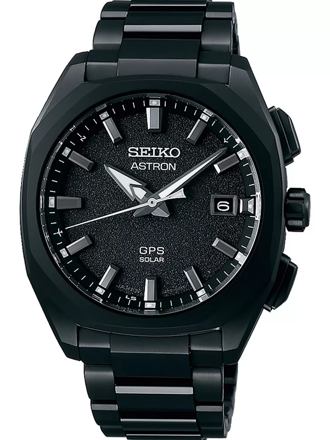 Seiko Astron Gps Solar Herrenuhr Titan Schwarz | Herrenuhren