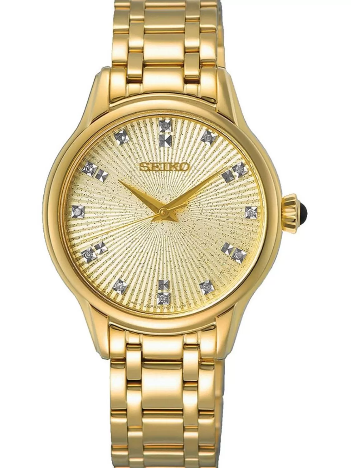 Seiko Damenuhr Goldfarben Mit Diamanten | Damenuhren