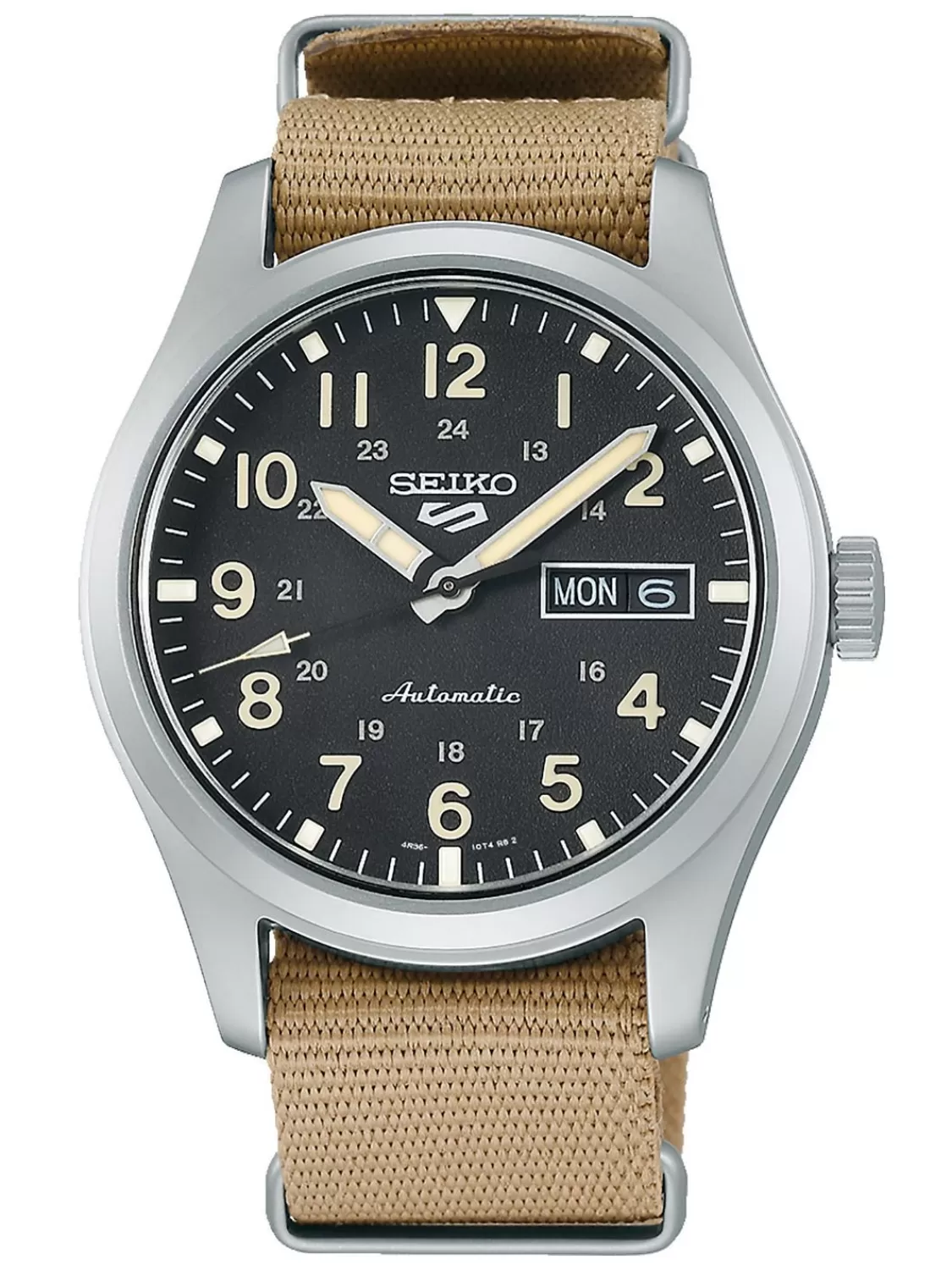 Seiko Herren-Armbanduhr Automatik Beige/Schwarz | Herrenuhren