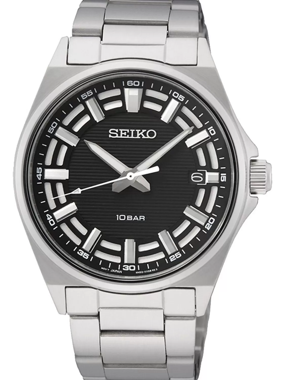 Seiko Herren-Armbanduhr Quarz Stahl/Schwarz | Herrenuhren