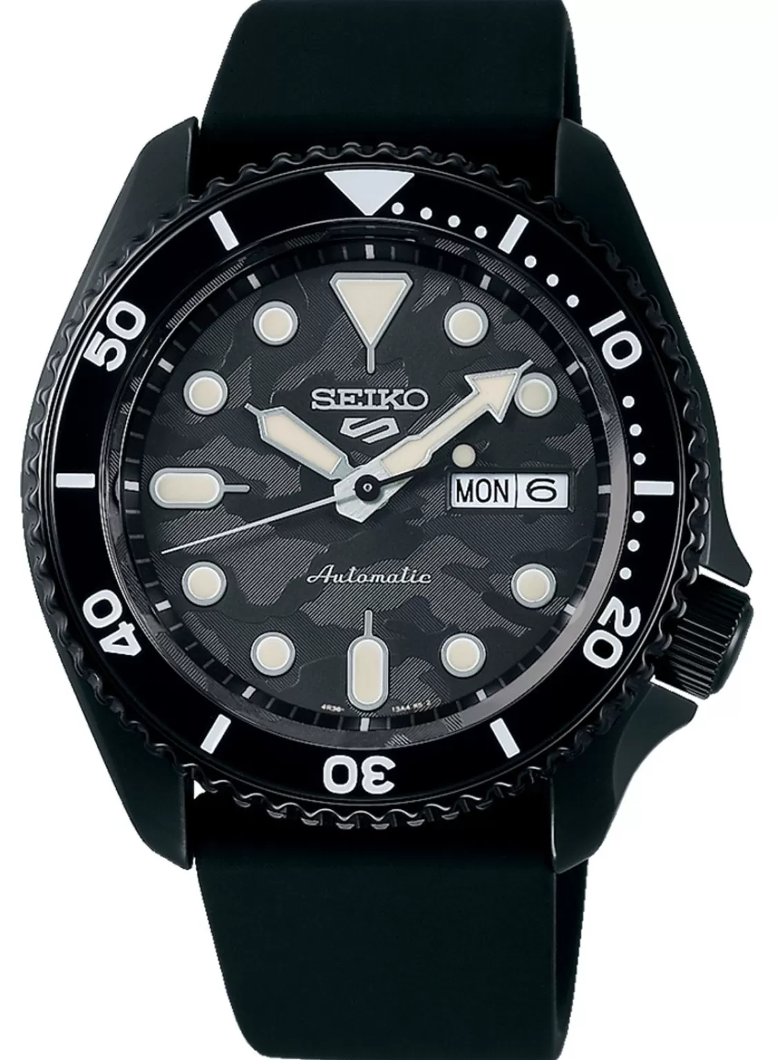 Seiko Herren-Automatikuhr Schwarz/Camouflage Limited Edition | Herrenuhren