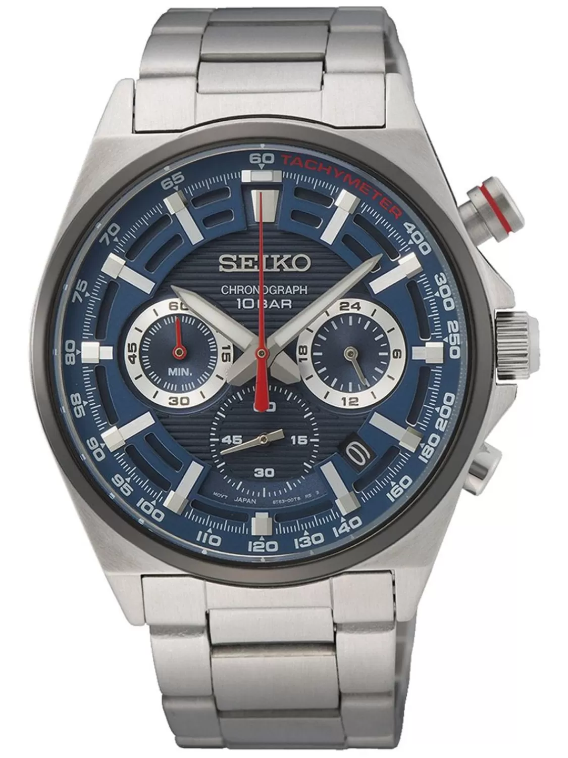 Seiko Herren-Chronograph Stahl/Blau | Herrenuhren