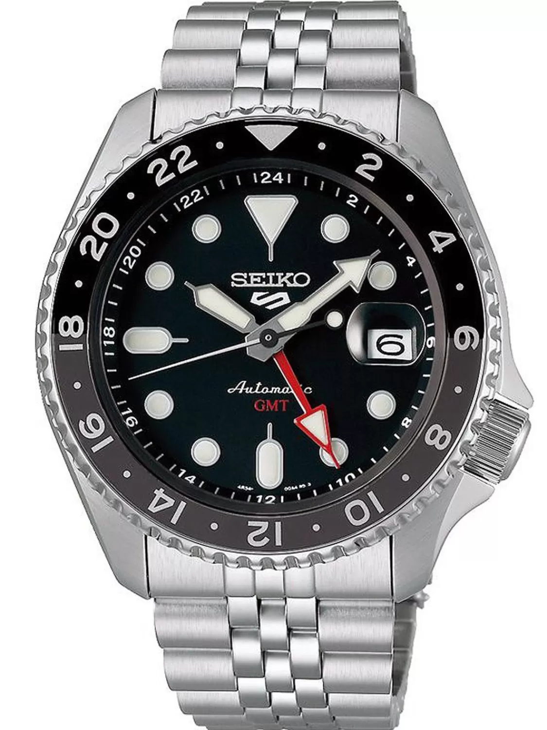 Seiko Herrenuhr Automatik Gmt Stahl/Schwarz | Herrenuhren