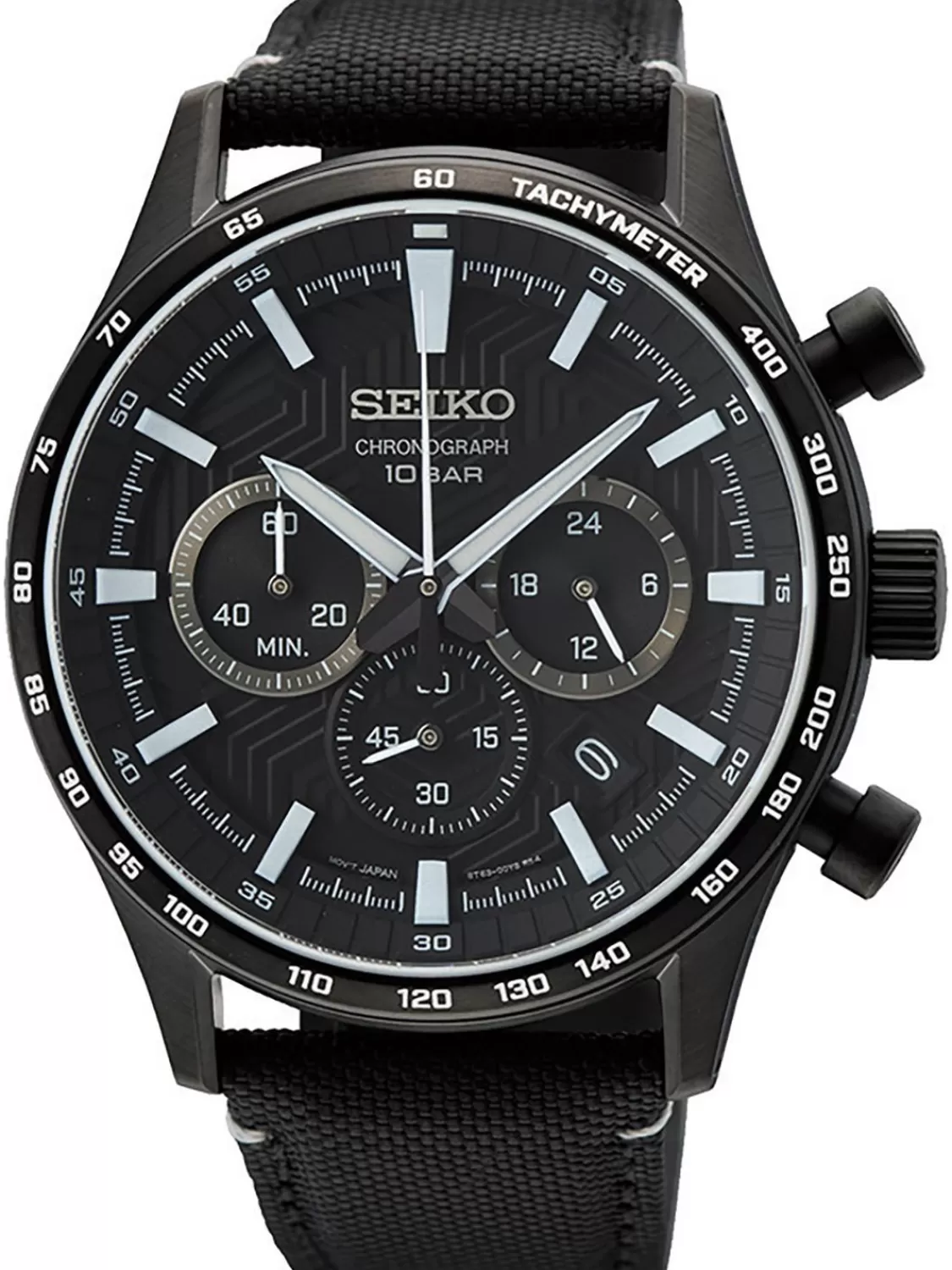 Seiko Herrenuhr Chronograph Schwarz | Herrenuhren