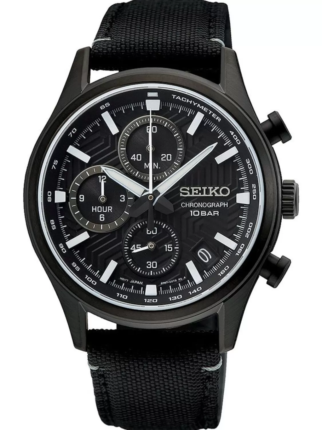 Seiko Herrenuhr Chronograph Schwarz | Herrenuhren