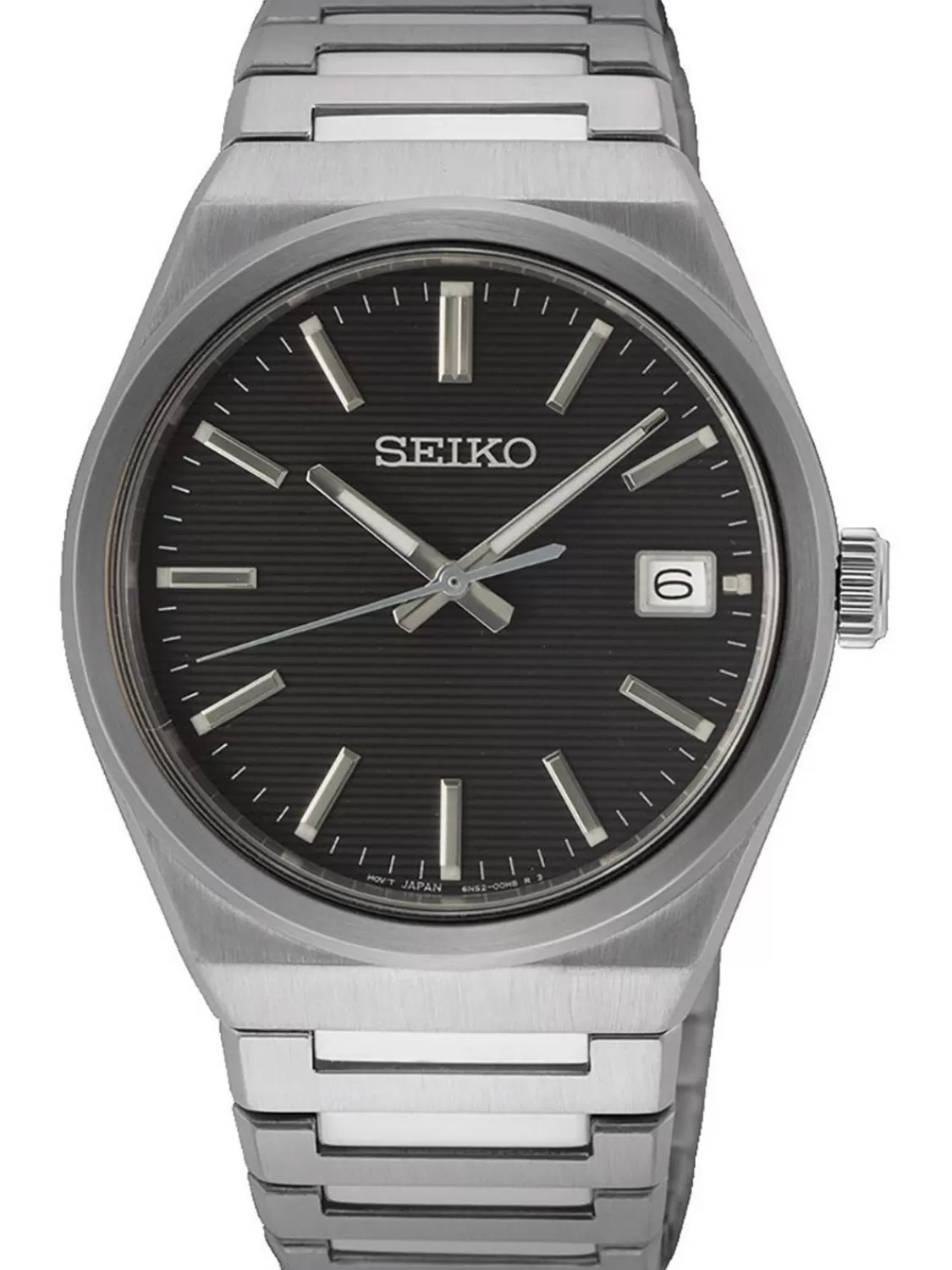 Seiko Herrenuhr Quarz Stahl/Schwarz | Herrenuhren