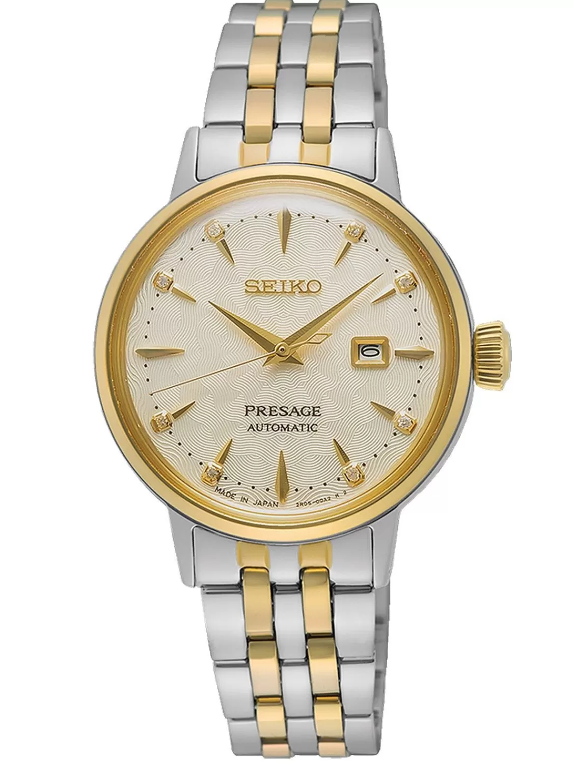 Seiko Presage Damenuhr Cocktail Time Automatik Zweifarbig | Damenuhren