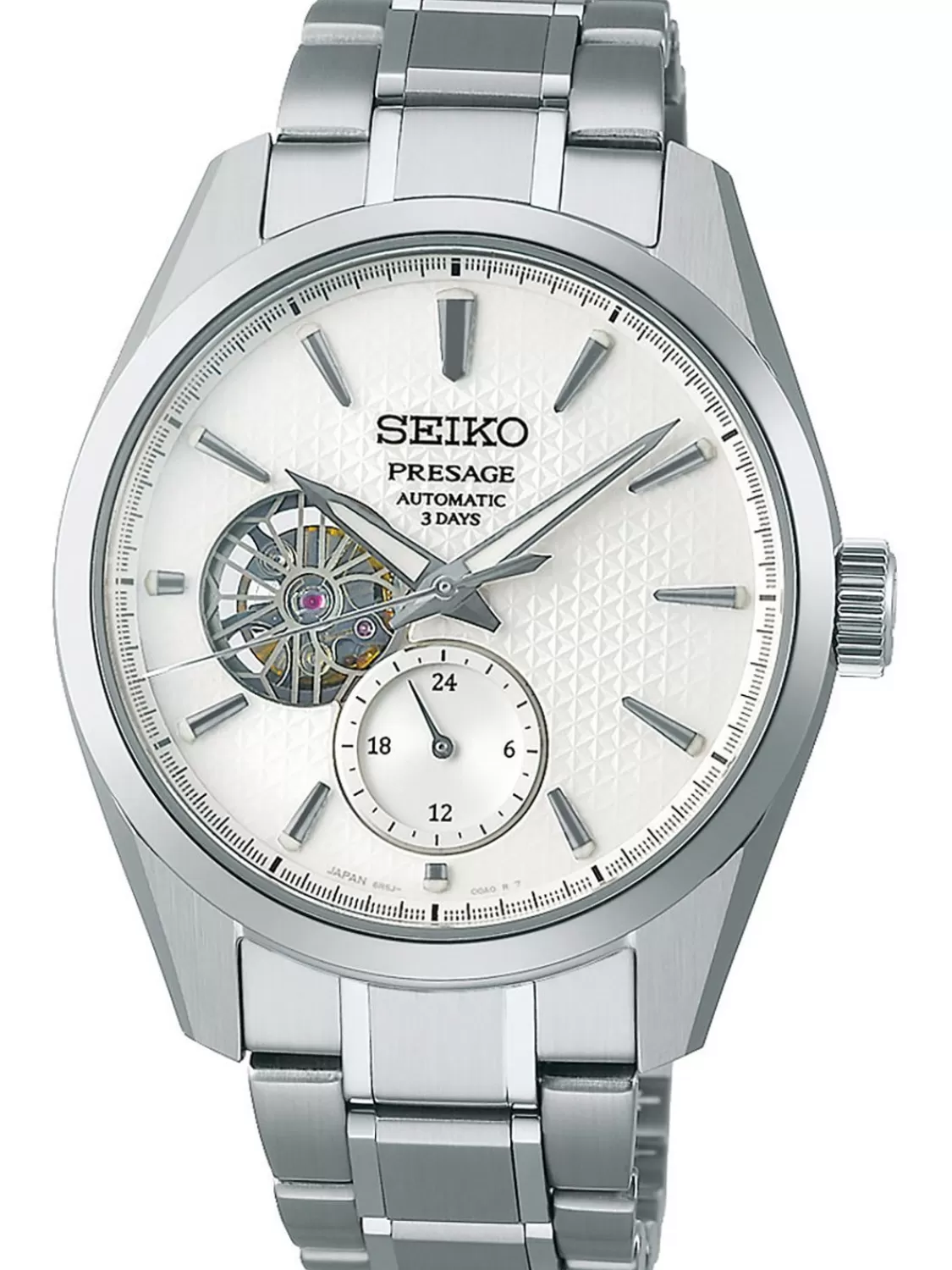 Seiko Presage Herren-Automatikuhr Sharp Edged Stahl/Weis | Herrenuhren