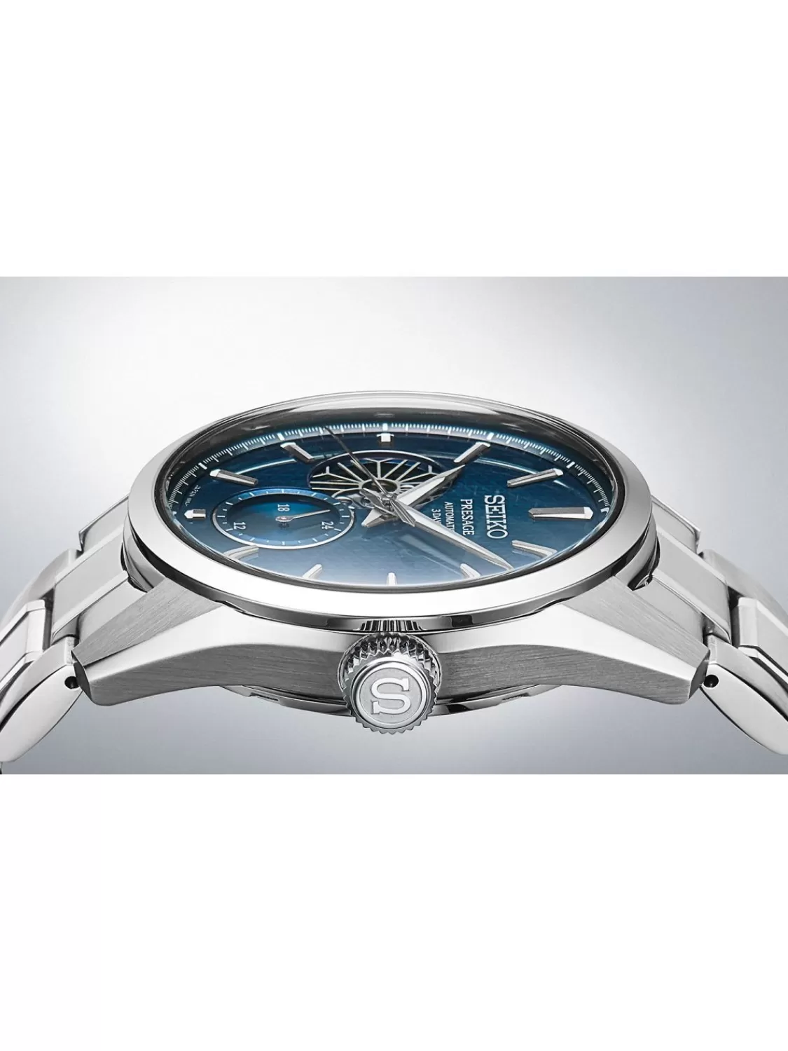 Seiko Presage Herrenuhr Automatik Sharp Edged Stahl/Blau | Herrenuhren