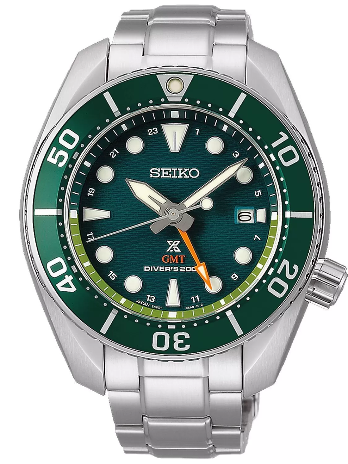 Seiko Prospex Sea Herren-Taucheruhr Solar Gmt Stahl/Grun | Herrenuhren