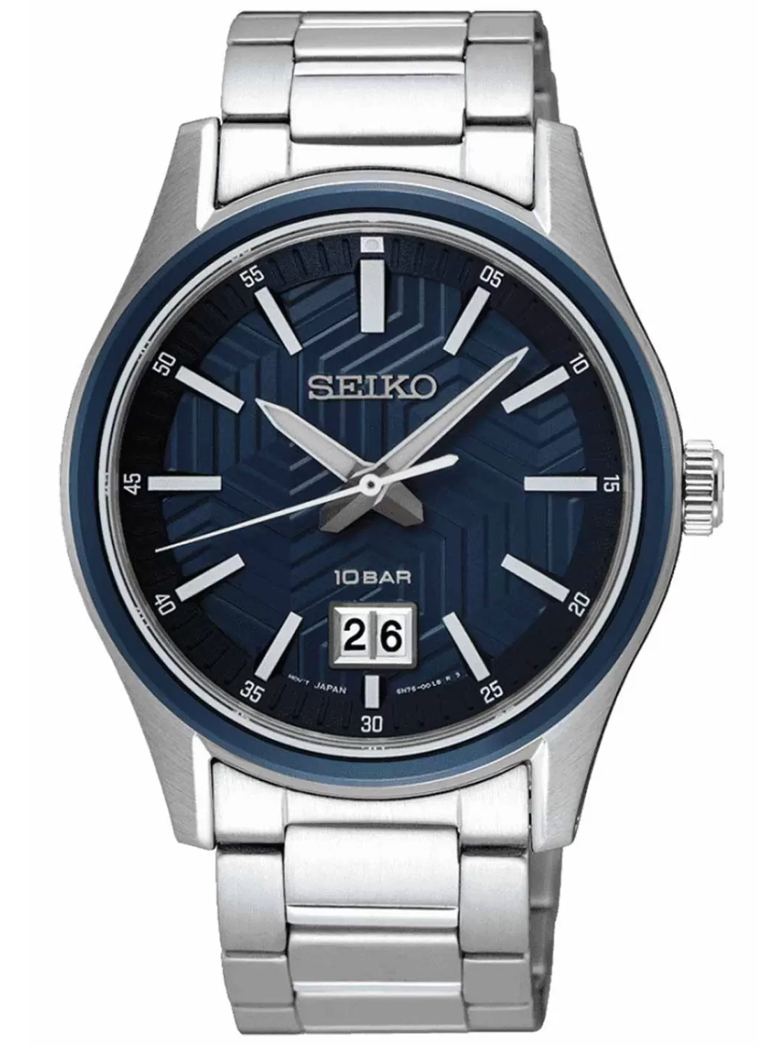 Seiko Quarzuhr Fur Herren Stahl/Blau 10 Bar | Herrenuhren