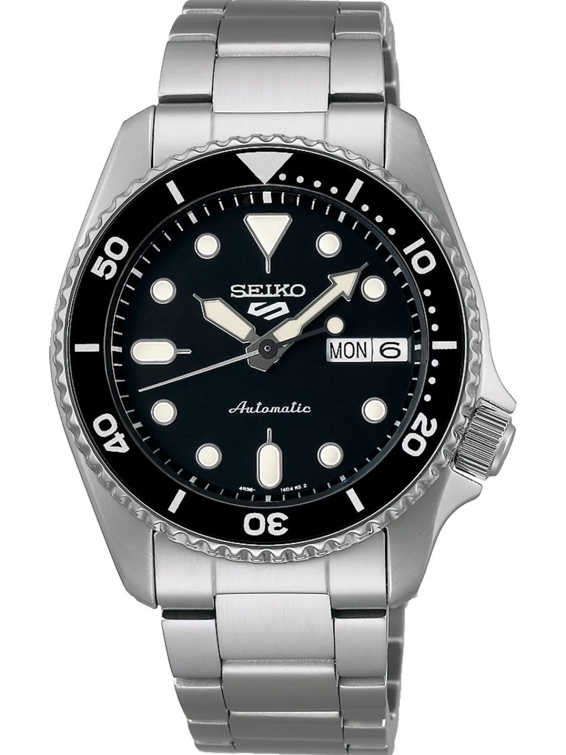 Seiko Unisex Armbanduhr Automatik Stahl/Schwarz | Herrenuhren