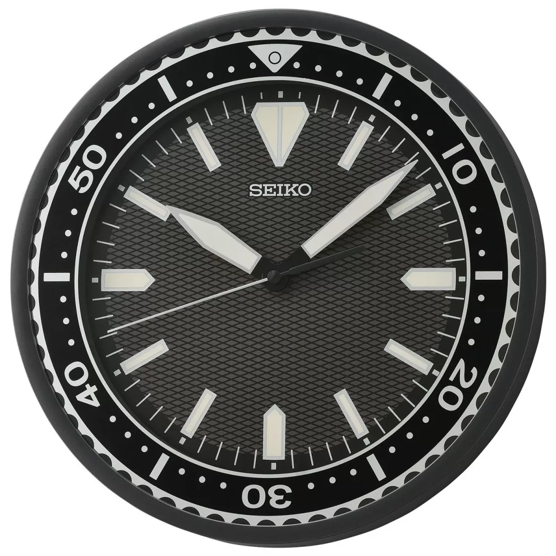 Seiko Wanduhr Mit Leisegang Schwarz 30 Cm | Wanduhren