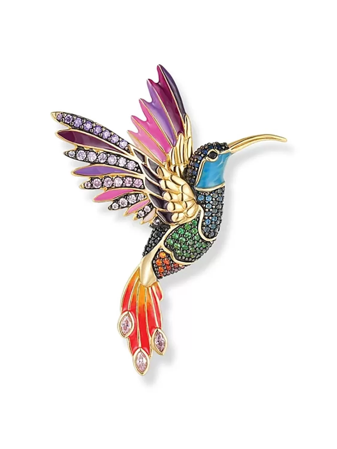 Seinerzeit Anhanger Cleo Kolibri Goldfarben | Damenschmuck