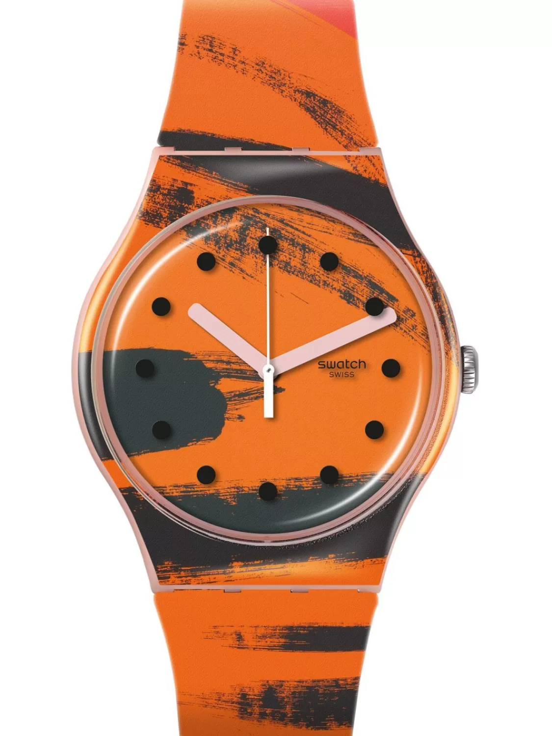 Swatch Armbanduhr Barns-Graham'S Orange And Red On Pink | Herrenuhren