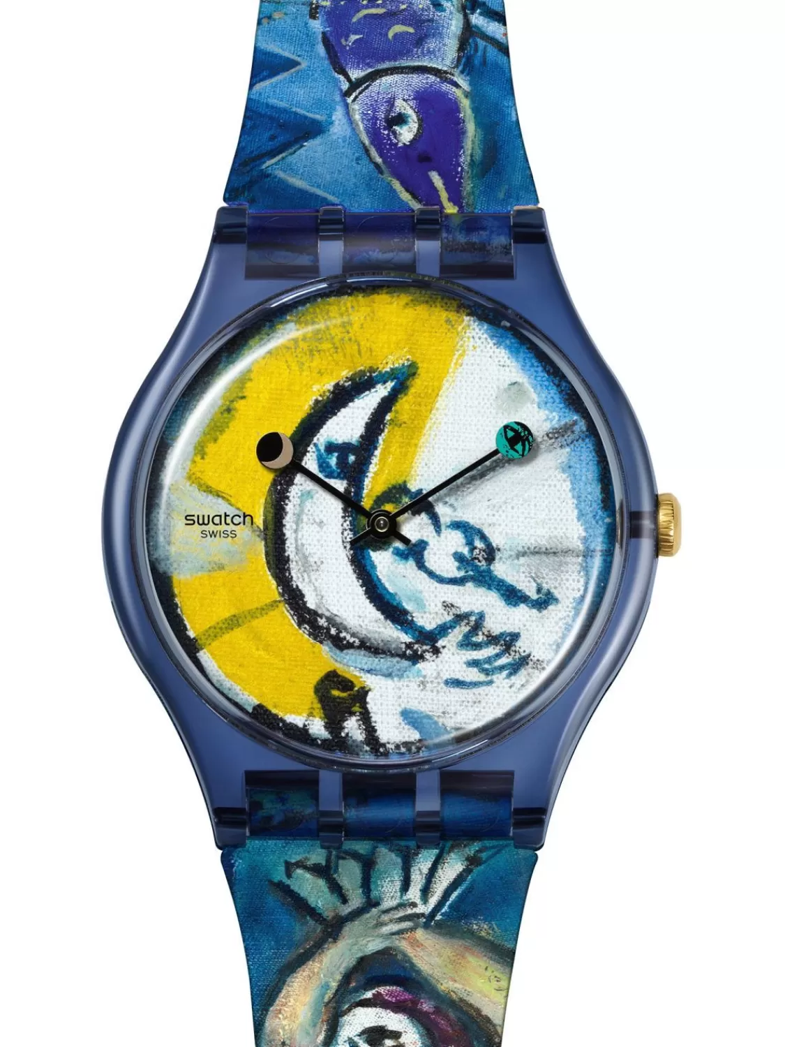 Swatch Armbanduhr Chagall'S Blue Circus | Herrenuhren