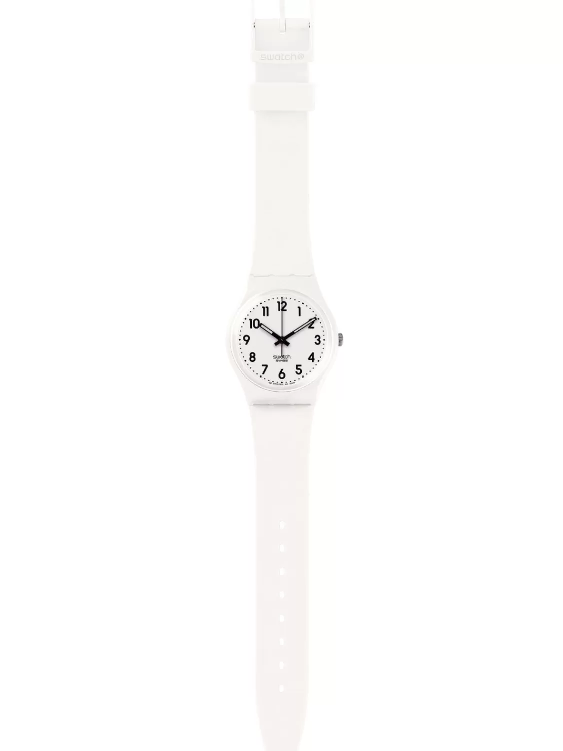 Swatch Armbanduhr Just White Soft | Damenuhren